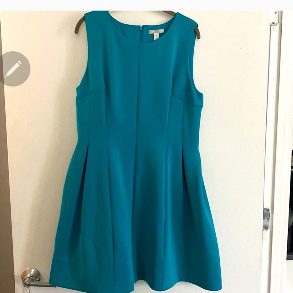 Dana Buchman Teal Scuba Dress